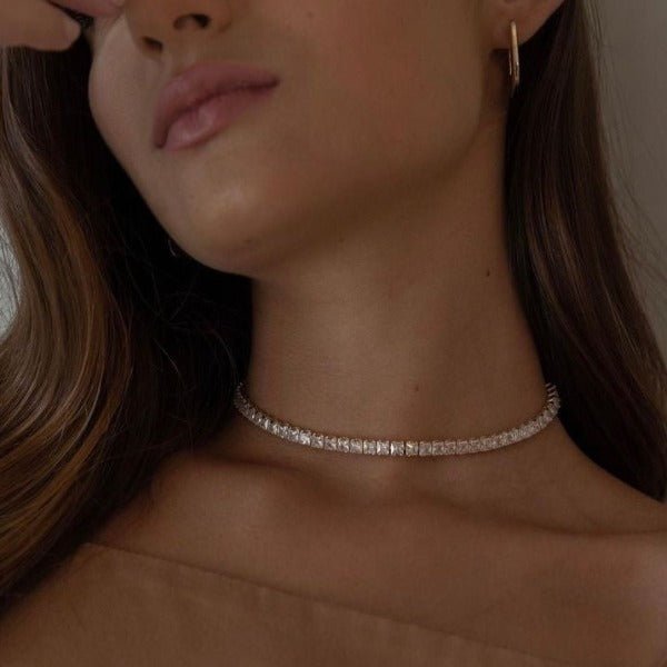 Choker Catarina De Strass: Adicione Brilho ao Seu Look - Amba Black